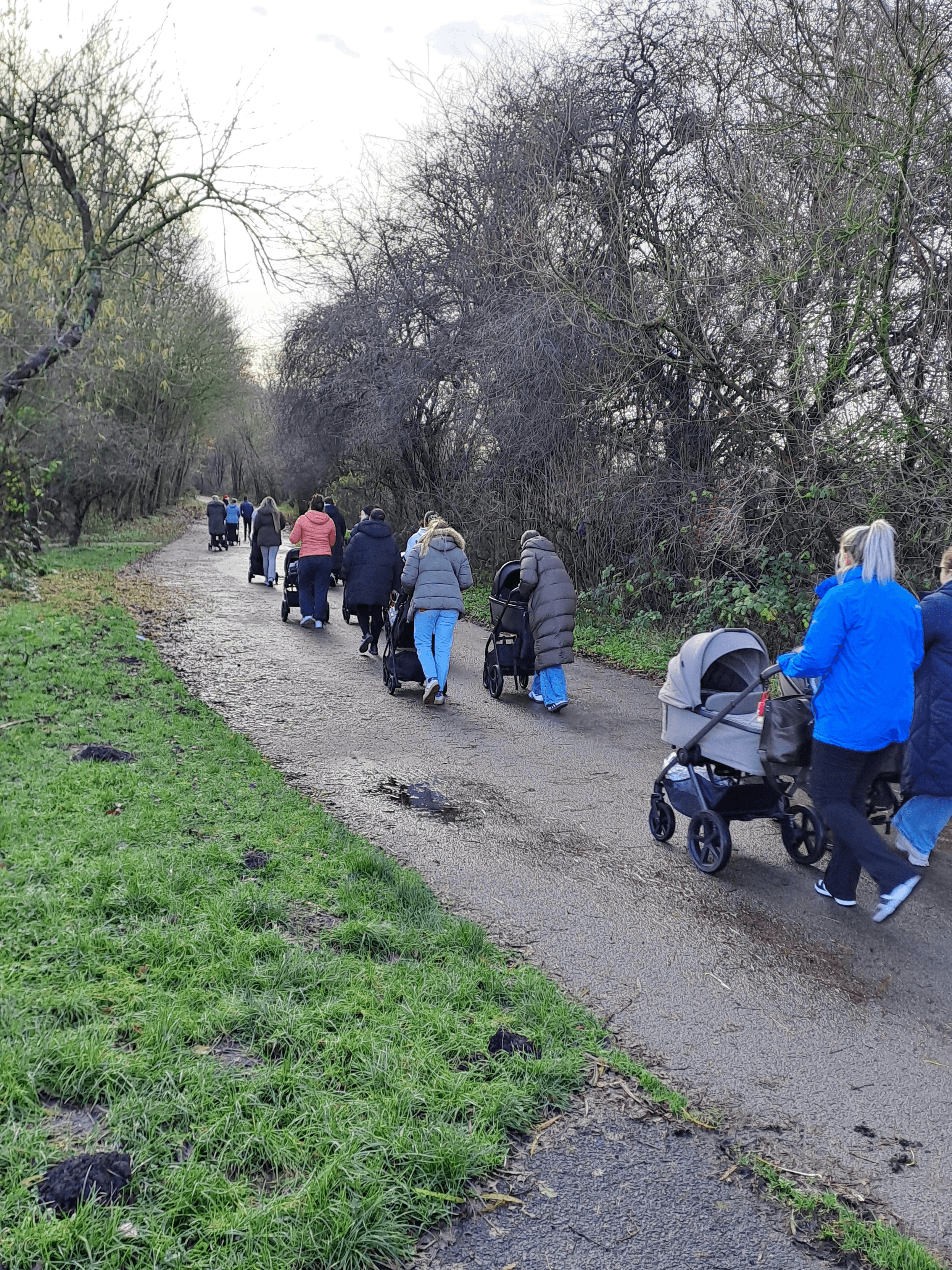 Parents on a buggy walk