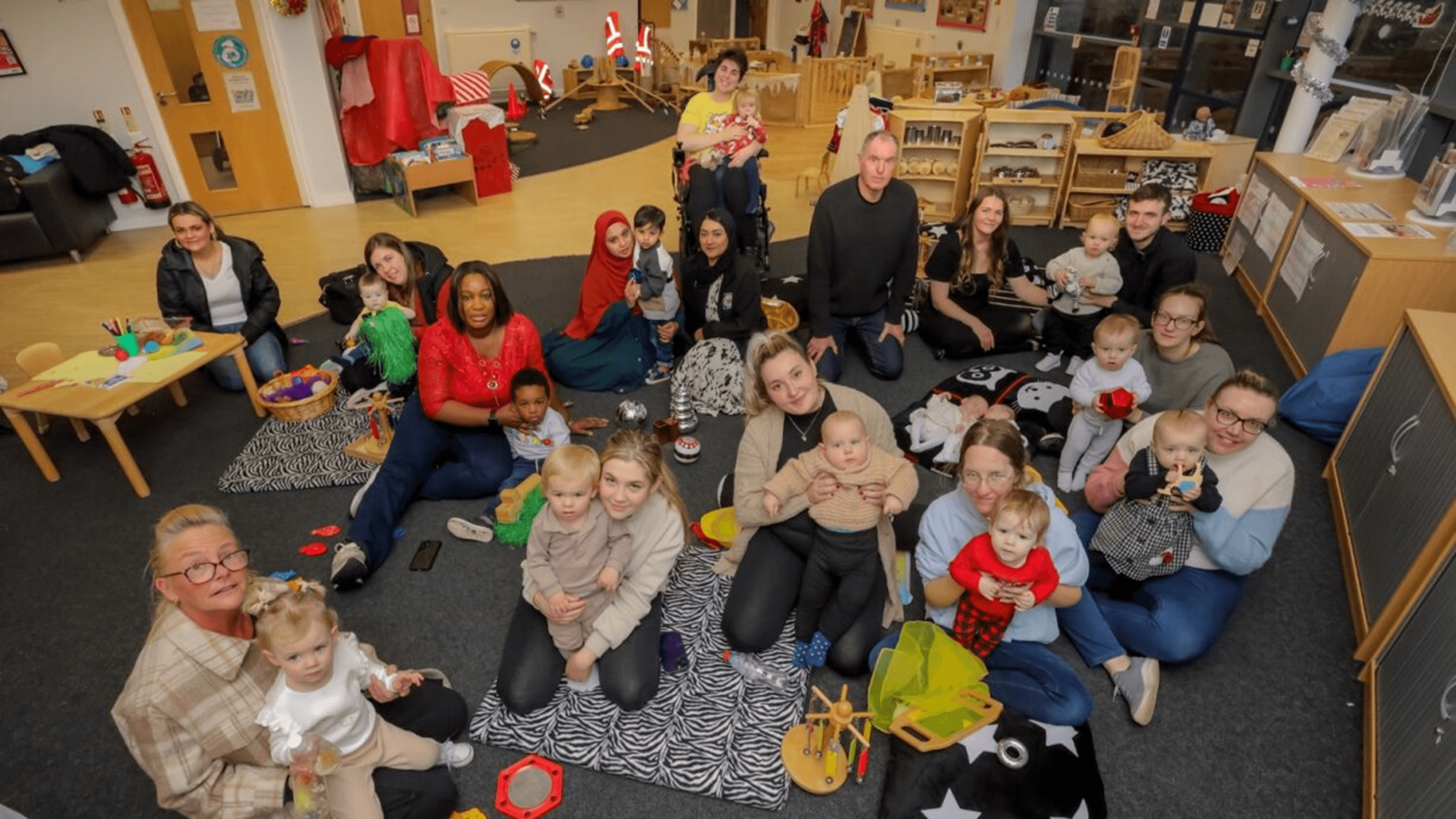 Families in a family hub